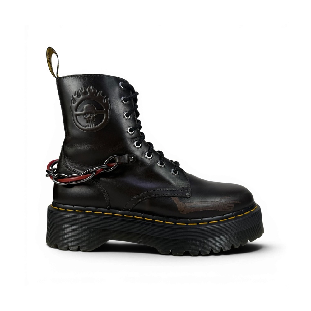 Dr. Martens Jadon Mad Max MM Boots Brown Leather Quad Platform Mens 10 UK9 EU43